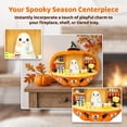 thumbnail image 5 of Glowing Pumpkin Ghost Bartender Halloween Decorations Indoor, Ghosts Halloween Lights for Table Decor, Vintage Halloween Party Decorations, 5 of 6