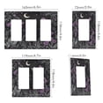 thumbnail image 2 of Yayeee Rocker Switch Wall Plate 2-Gang 4.7"x4.6" Home Decorative Outlet Cover, Gothic Floral Print, 2 of 6
