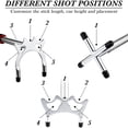 thumbnail image 3 of Retractable Billiard Cue Stick Bridge with 3Pcs Removable Brass Bridge Head Billiard Table Pool Cue Accessories,Silver, 3 of 6