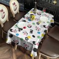 thumbnail image 5 of White Cow Lollipop Pattern Rectangle Tablecloth 60"x120",Waterproof Polyester Rectangle Table Cloth, Wipeable Spillproof Polyester Tablecloth for Dining, Camping, Indoor and Outdoor, 5 of 6