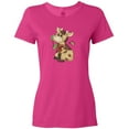 thumbnail image 3 of Inktastic Corky Cow Women's T-Shirt, 3 of 5