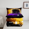 thumbnail image 4 of Erosebridal Purple Race Car King Comforter Set,Sports Car Bedding Set Race Car Decor Room,Cool Cars Comforter Set Breathable Racing Car Quilt Bed Set 3Pcs, 4 of 5