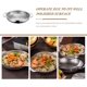 thumbnail image 5 of Pan Paella Pan 16cm Stainless Steel Non-Stick Cooking Pot with Double Handles Korean Style for Seafood and Food Serving, 5 of 5