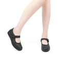 thumbnail image 2 of VJH confort Women’s Mary Jane Flats,Comfort Round Toe Low Wedge Slip-on Walking Shoes(Black,8.5), 2 of 6