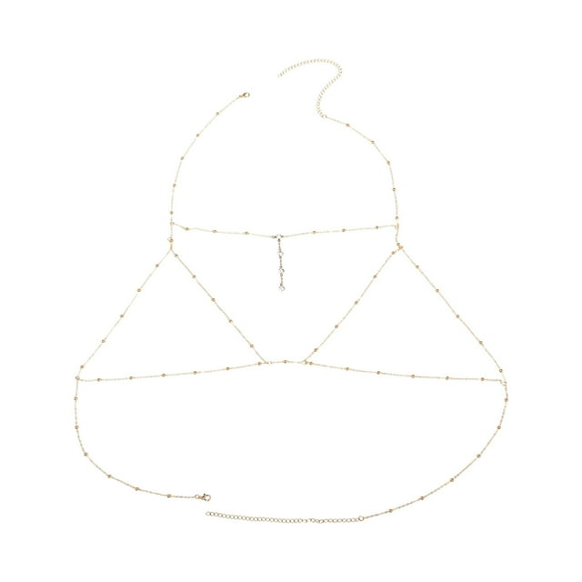 Cadena del cuerpo Yuyangstore Accesorio brillante de la decoración atractiva de Oro