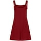 thumbnail image 3 of Mono de verano liso con botones para mujer - Mono informal sin mangas con tirantes ajustables y bolsillos laterales, 3 of 4