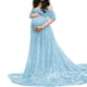 thumbnail image 1 of Txlixc Vestido de encaje de mujer embarazada de manga corta Txlixc moda, 1 of 9