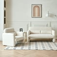 thumbnail image 5 of 34"Lamb Fleece Fabric Sofa, Modern Single Sofa with Support Pillow for Apartment, Office, Living Room & Bedroom, Tool-Free Assembly.(Beige), 5 of 6