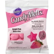 (4 pack) (4 Pack) Wilton, Bright Pink Candy Melt, 8 oz