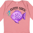 thumbnail image 4 of Inktastic Cutest Catch Cute Purple Fish Boys or Girls Long Sleeve Baby Bodysuit, 4 of 5