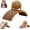 M, variant on TripleHBB Cat Scratching Ball on Stand, 2-in-1 Interactive Cat Scratcher Toy with Arch Bridge and 360° Rotating Natural Sisal Ball for Indoor Cat Kittens