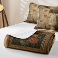 thumbnail image 4 of Erosebridal Kawaii Ghost Quilt King, Happy Halloween Butterfly King Coverlet Set for Boys Girls, Beige Black Warm Brown, 3-Piece 1 Bedspread and 2 Pillowcases, 4 of 7