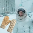 thumbnail image 5 of ERK 1Pcs Winter Mittens For Warm Fleece Knit Thick For Cold Weather, 5 of 5