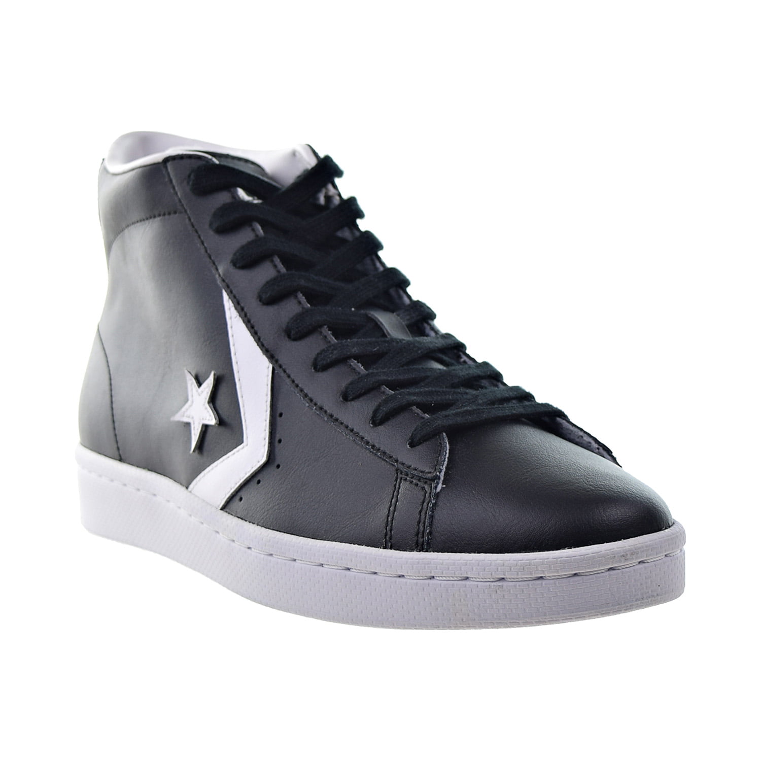 Faciliteter Slumber Alperne Converse Pro Leather 76 Mid Men's Shoes Black-White 157717c - Walmart.com