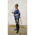 thumbnail image 2 of Remington, Frederic 20x32 Gold Ornate Wood Framed with Double Matting Museum Art Print Titled - Infantry Officer, Full Dress, 2 of 4