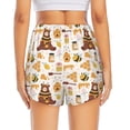 thumbnail image 4 of Uemuo Cute Bee Honey Jar Hive Bear Pattern Women's Athletic Shorts High Waisted Running Shorts with Liner Pockets Gym Elastic Workout Shorts-Medium, 4 of 9
