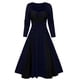 thumbnail image 3 of Moda Mujer Tallas grandes Halloween Calavera Encaje Insertar Mock Button Bowknot Vestido Fridja yut4045, 3 of 3
