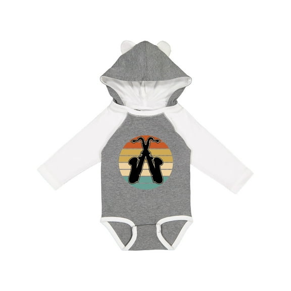 Inktastic Saxophone Music Vintage Band Boys or Girls Long Sleeve Baby Bodysuit