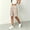 23d# Khaki, variant on Bermuda Shorts for Women Hiking Casual Elastic Waist Wide Leg Suit Tailored Shorts Summer Dressy Work Shorts with Pockets White XL