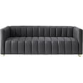 thumbnail image 4 of US Pride Furniture Glam Fabric Upholstered Solid Wood Frame 82.7" Art Deco Sofa, 4 of 4