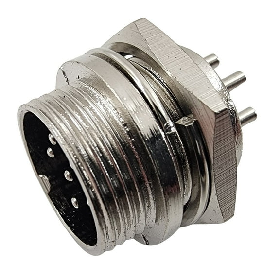 Workman C-6P Replacement 6-Pin CB Radio Microphone Panel Jack Mount C6P