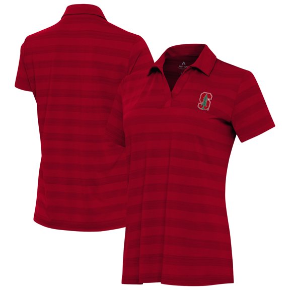 Women's Antigua Cardinal Stanford Cardinal Tunnel Polo
