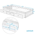 thumbnail image 5 of Twin Size Platform Storage Bed with 3 Drawers, Solid Wood Platform Bed Frame, No Box Spring Needed, 5 of 8