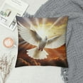 thumbnail image 2 of Nawypu  Dove Sun Art Printed Plush Pillow Cover Decorative Pillow Cover Square Cushion Cover, 2 of 5