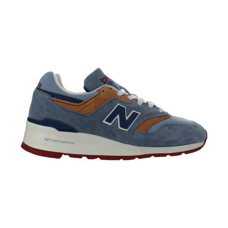 New Balance 997 Distinct Weekend Bag Made In USA Chalk Blue Tan Red (Best Price New Balance 608 Shoes)