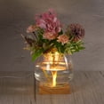 thumbnail image 5 of Unique Bargains 4' Wooden LED Light Base Wood Light Display Base Stand Lighting with Switch for Crystal Glass Warm White Square, 5 of 5