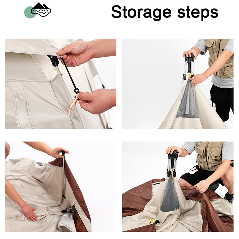 Outdoor Self-driving Travel Camping Tent Automatic Quick-opening Tent Portable Rainproof Sunshine-proof Tent Fishing Hiking Sunshine Shelter