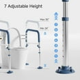 thumbnail image 3 of Height-Adjustable Toilet Safety Frame with Width-Adjustable Handles - Support Rail for Seniors, Pregnant, and Disabled, 3 of 7