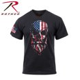 thumbnail image 1 of Rothco US Flag Bearded Skull T-Shirt - Black, 1 of 2