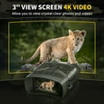 thumbnail image 3 of Night Vision Goggles - 4K Night Vision Binoculars for Adults, 3'' HD Screen Binoculars can Save Photo and Video with 32GB TF Card, Camouflage, 3 of 7