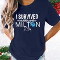 thumbnail image 2 of TSADFHJI Hauts d'Été pour Adolescentes T-Shirt Col Rond Imprimé Manches Courtes Col Rond TG Marine, 2 of 4