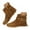 Brown, variant on Tassel Ankle Boots for Women Boho Fringe Flats Wide Calf Ankle Booties Winter Fall Short Boots
