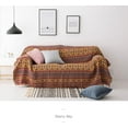 thumbnail image 3 of Bailu Sofa Throw Cotton Thread Knitted Blanket with Tassels Geometric Bohemian Sofa Cover Bed Blanket Home Decor (Color: 01, Size: 90x90cm 1 piece), 3 of 7