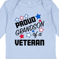 thumbnail image 4 of Inktastic Proud Grandson of a Veteran Veterans Day Boys Long Sleeve Baby Bodysuit, 4 of 5