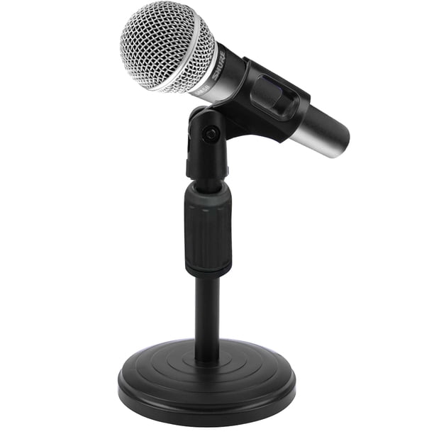 Mesa de escritorio plegable Micrófono Clip Soporte Mic Trípode Soporte ajustable
