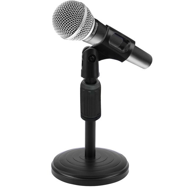 Mesa de escritorio plegable Micrófono Clip Soporte Mic Trípode Soporte ajustable