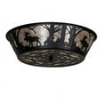 thumbnail image 4 of Meyda Tiffany 225869 Moose At Dawn 4 Light 23" Wide Semi-Flush Ceiling Fixture - Black, 4 of 4