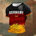 thumbnail image 4 of XIAONU Men's Germany Soccer Graphic T Shirts Slim Fit Contrast Trim Tee Stretchable Sports Casual Top, 4 of 4