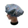 thumbnail image 3 of 1 Pcs Bonnet de Douche Imperméable, Bonnet de Bain Réutilisable Élastique Imprimé de Protection pour les Cheveux (Flamant Rose Bleu), 3 of 7