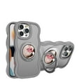thumbnail image 2 of ELEHOLD Case for iPhone 13 Pro,Wave Frame TPU Magnetic Mirror Case with Strap,Gray, 2 of 12