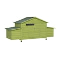 thumbnail image 6 of YIYADO 11.12 ft² Large Wooden Chicken Coop, Outdoor Hen House with 2 Free-Range Doors, 2 Nesting Boxes & Roosting Perch, Waterproof Poultry Cage, 6 of 7