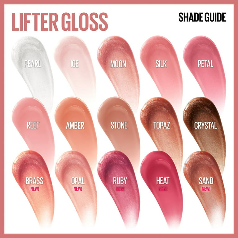 Maybelline Lifter Gloss Lip Gloss Makeup with Hyaluronic Acid, Reef
