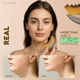 thumbnail image 5 of vergeaura Lymphatic Contour Face Brush, Lymphatic Drainage Brush, Double Chin Reducer Lymphatic Drainage Massager Anti-Puffiness Ergonomic Facial Cleansing Brush for Sculpting, 5 of 7
