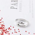 thumbnail image 3 of 2pcs Hug Rings, 925 Sterling Silver Hug Rings For Women Men Girls Love Hugs Open Promise Ring, 3 of 4