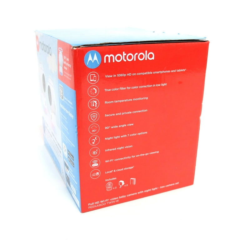 Motorola peekaboo wifi baby monitor twin pack sales
