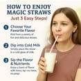 thumbnail image 2 of Pajitas aromatizantes Milk Magic Chocolate con sabor a leche, caja de 24, 2 of 6